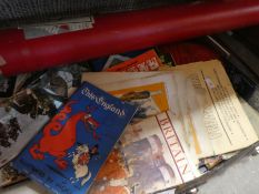 A suitcase of ephemera to include comics, smoky, The Freck Flyer, The Schoolgirl's own, postcards, e