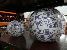 Two ceramic balls