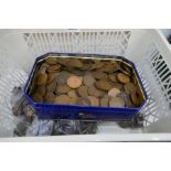 A quantity of 19th and 20th century copper coinage