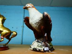 A large scale vintage plaster figure of Eagle