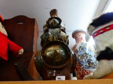 A Studio pottery lamp AF