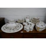 A quantity of Royal Worcester June Garland dinner and teaware
