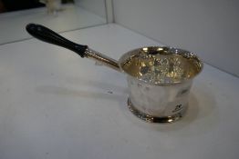 A small silver pan hallmarked London, early 18th -19th century. Good condition, worn hallmark. 4.92