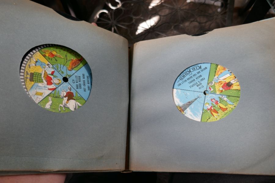 2 Vinyl albums of Nursery Rhymes by KidKord and 5 miniature dolls by Dionne - Image 10 of 10