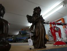 Bronze praying angel