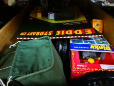 A selection of vintage boxed and unboxed Corgi and vintage toys, etc