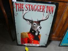 Large metal sign 'The Stagger Man'