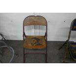 Painted folding chair