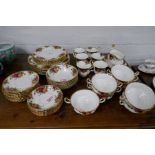 A quantity of Royal Albert Old Country Roses dinner and tea ware