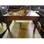 Vintage square mahogany coffee table