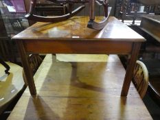 Vintage square mahogany coffee table