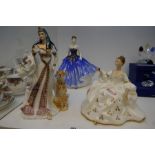 A Royal Worcester limited edition figure of Nefertare, a Royal Doulton lady of the year 2006 figure