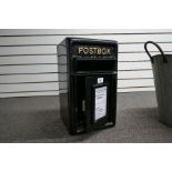 Black postbox (270mm deep)