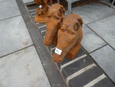 Two horse heads small