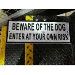 Large dog sign