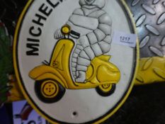Michelin on scooter sign