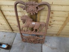 Victorian horse head stable window