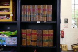 A quantity of 19th century leather bound volumes of the Law Journal, dates from 1832 - 1852