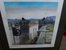 Limited edition pencil signed print entitled Star Lock