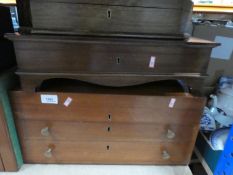 A quantity of empty large wooden boxes used for cutlery etc