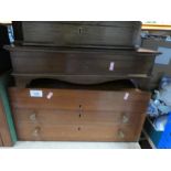 A quantity of empty large wooden boxes used for cutlery etc