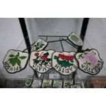 6 x salad cast iron signs