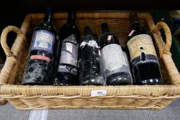 11 bottles of red wine and similar including a 1998 bottle of Chateau Tassin