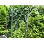 Two x 6' folding lattice garden spires