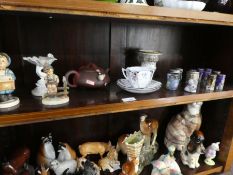 Modern Cloisonné items a Chinese teapot and sundry.