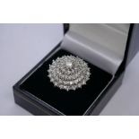 Large impressive diamond cluster ring comprising approx. 71 centre diamonds approx. 0.4 carat and 70