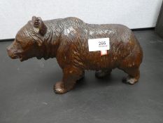 An old Bavarian carved bear 26cm