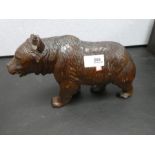 An old Bavarian carved bear 26cm