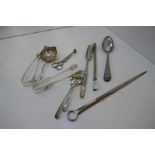 A silver lot comprising silver flatware Total weight 12.05oz AF
