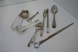 A silver lot comprising silver flatware Total weight 12.05oz AF