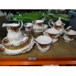 A Royal Albert 'Old Country Roses' tea set