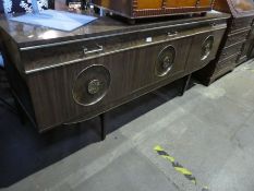 A 1950s melamime sideboard