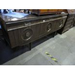 A 1950s melamime sideboard