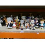 A large selection of Toby Jugs and figures.