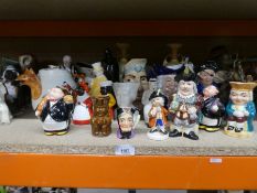 A large selection of Toby Jugs and figures.