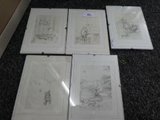 Five Winnie The Pooh prints