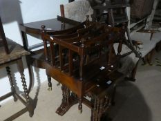 A Georgian Mahogany corner wash stand and two other items