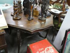 A Victorian Rosewood octagonal occasional table, 2 tier, 96cm