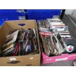 Two trays of 7inch singles, mainly 1980s