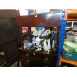 Antique mahogany chest of 2 short and 3 long drawers and a Victorian mahogany Pembroke table