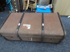 An old trunk containing books