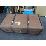 An old trunk containing books