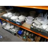 A large selection of Johnson Brothers "Eternal Beau" dinner service, including lidded tureens, dishe