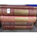 Victoria County History (VCH) of Berkshire. Complete 5 volume set with index, red cloth. Very Good