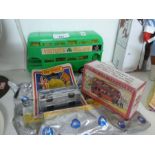 A selection of boxed model cars including Matchbox Silver Jubilee bus, etc