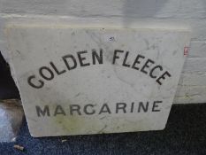 A marble sign for Golden Fleece Margarine, 56cms